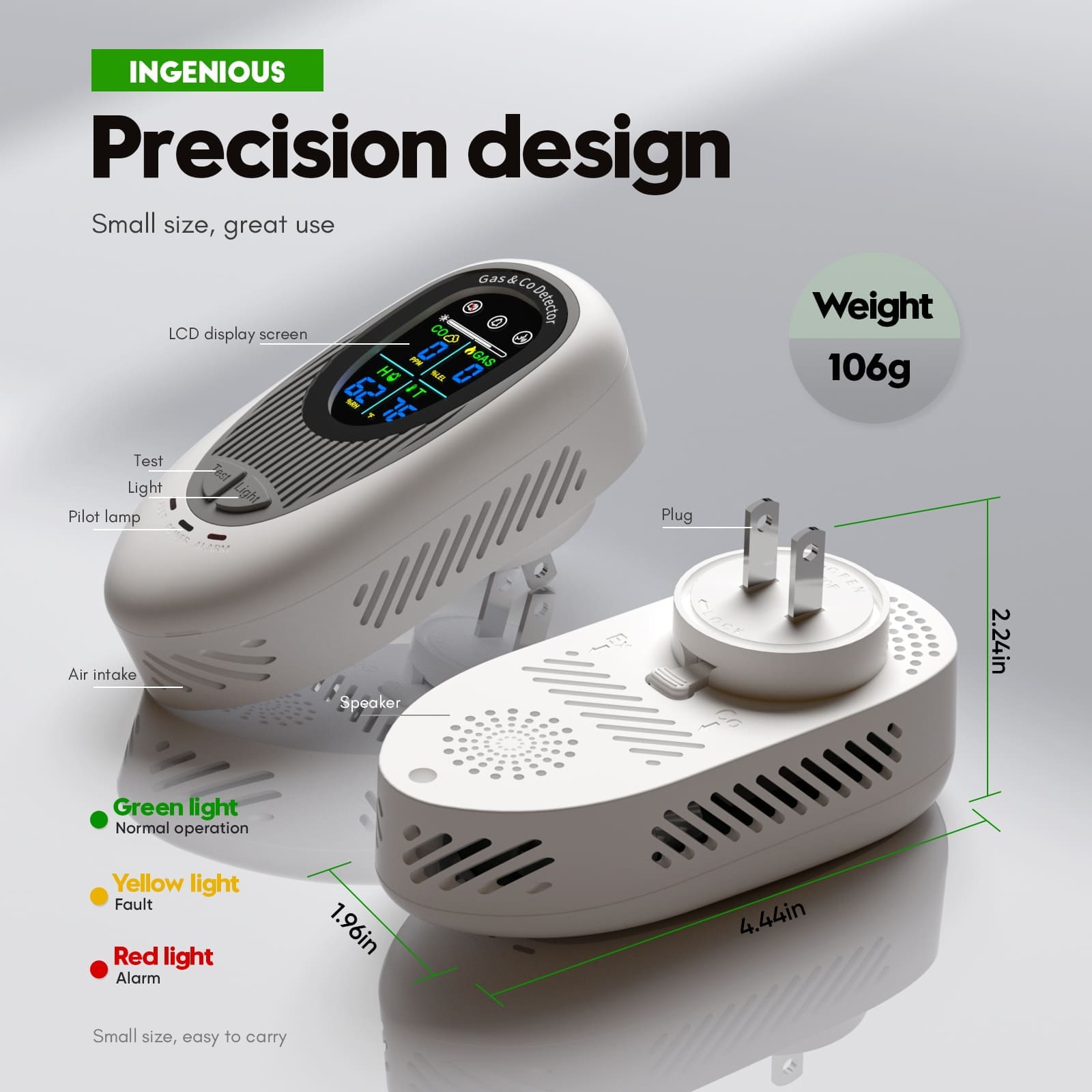 Gas Carbon Monoxide Temperature And Humidity Alarm (12)