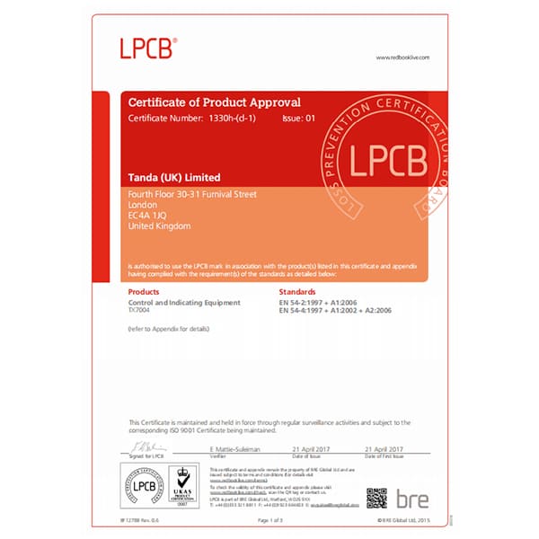 LPCB-approved-fire-alarm-control-panel