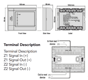 TX7230 Terminal Description