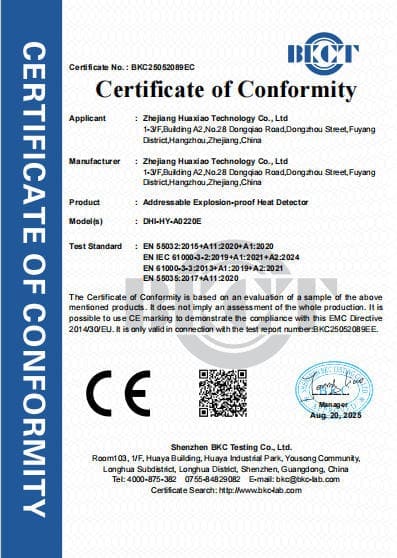 Addressable Explosion-proof Heat Detector CE