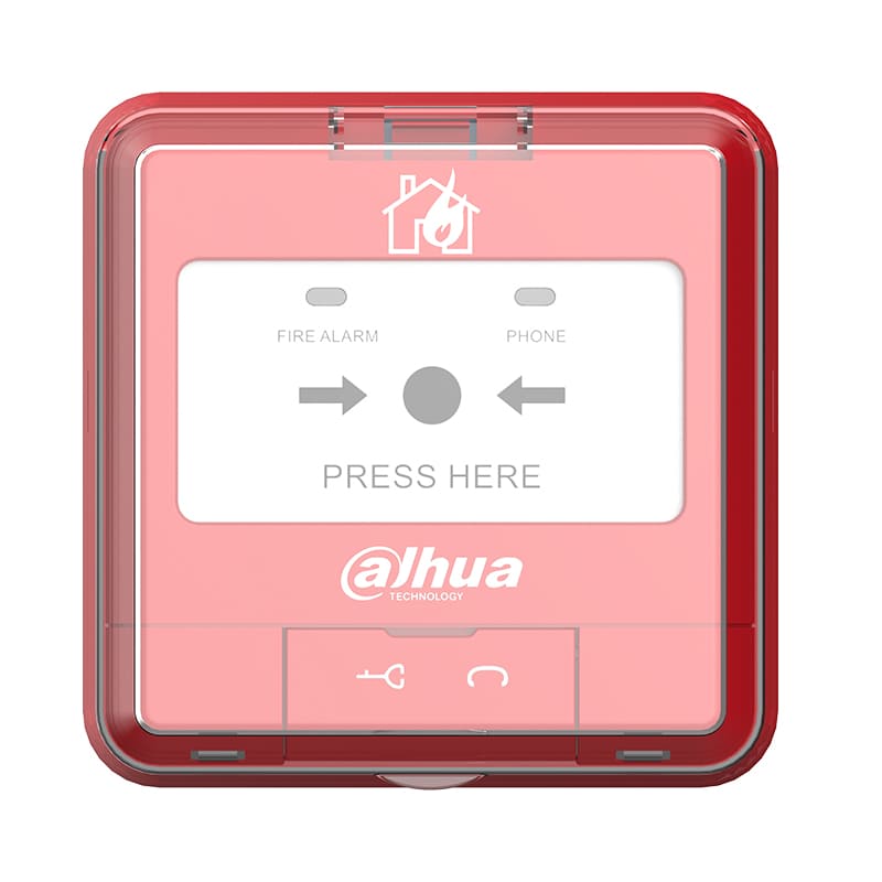 Addressable Manual Call Point Without Base With Cover DHI-HY-A0321-Front