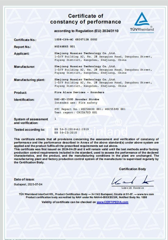 DHI-HY-1500_CE Certification