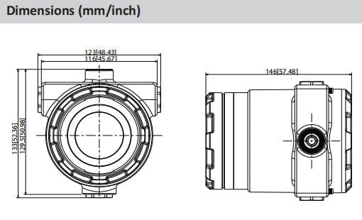 Point-type Infrared Flame Detector DHI-HY-IF43DA-EX-GYXF_dimension