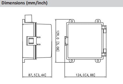 Water-proof Box for Manual Call Point and Modules-DH-HY-HAN01-dimensions