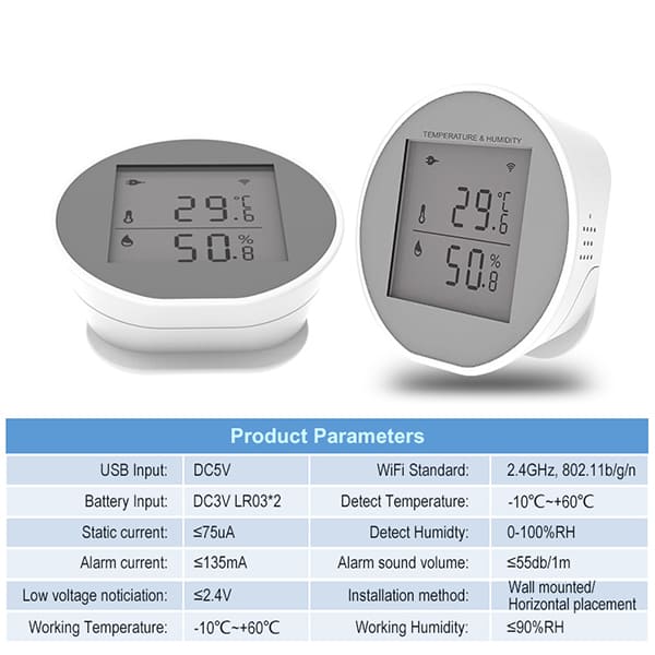 DY-WSD400H WiFi Temperature and Humidity Sensor (3)