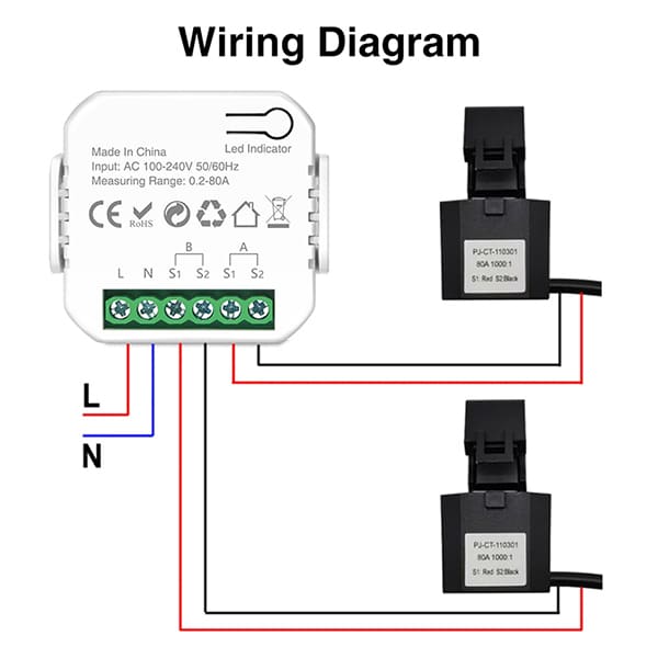 WiFi Dual-channel smart meter PW01 (4)