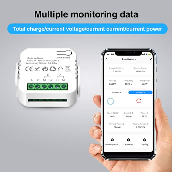 WiFi Dual-channel smart meter PW01 (6)