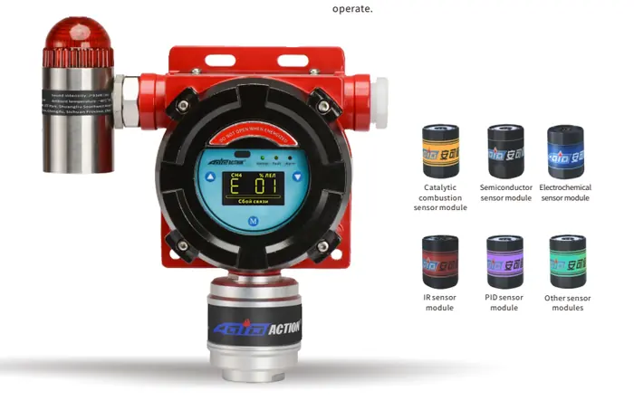 ACTION AEC2232bX fixed toxic and combustible gas detector