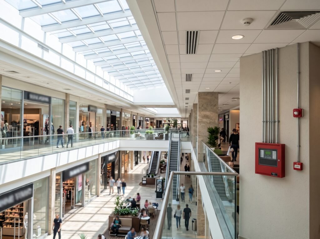 addressable fire alarm system applications - Shopping Malls and Retail Complexes